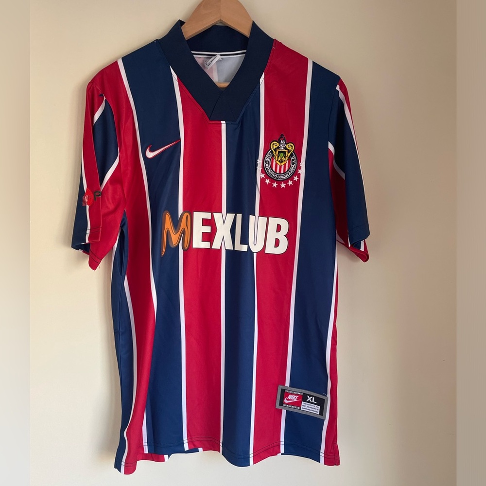 RETRO C.D Guadalajara "Chivas Rayadas" 1997 Joel Sanchez Jersey.